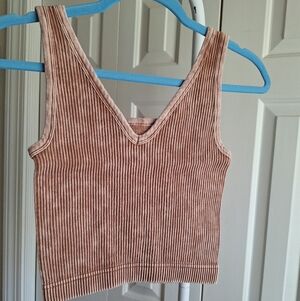 🚨  2/$25  Zenana Ribbed Reversible Bralette Top NWOT